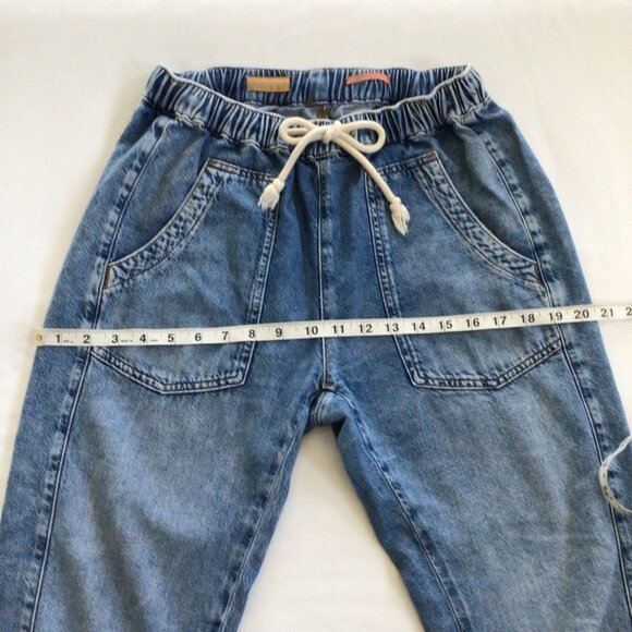 Anthropologie Drawstring Utility Jeans Sz XS - Picture 5 of 9